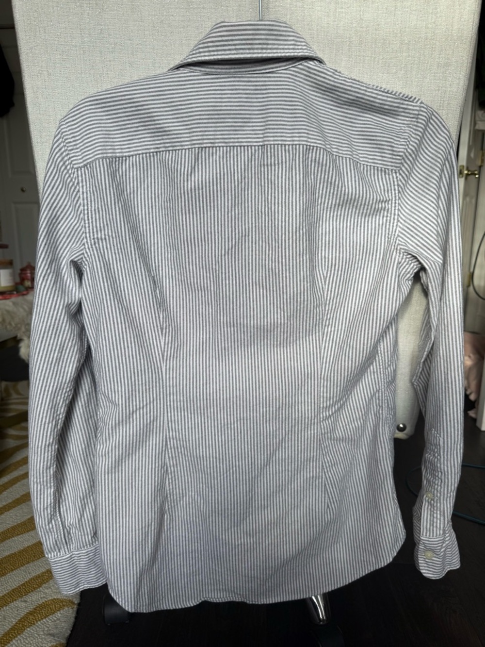 Ralph Lauren Light Blue & White Striped Cotton Button-Down Shirt - Picture 10 of 10